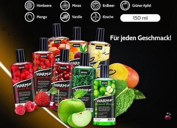 Їстівна масажна олія WARMup Green Apple, 150 мл DJ14330 фото