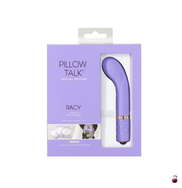 Вібратор Pillow Talk Racy Purple Special Edition Swarovski, пов'язка+гра SO6855 фото