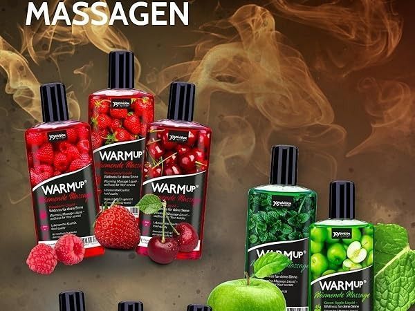 Їстівна масажна олія WARMup Green Apple, 150 мл DJ14330 фото