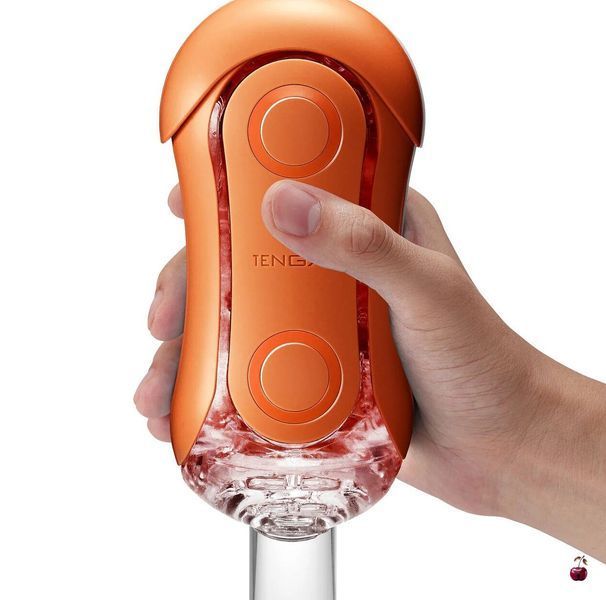 Мастурбатор Tenga Flip Orb Sunset Orange: з кульками та контролем тиску SX1331 фото
