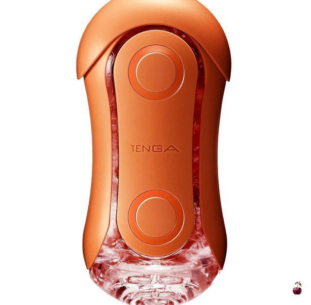 Мастурбатор Tenga Flip Orb Sunset Orange: з кульками та контролем тиску SX1331 фото