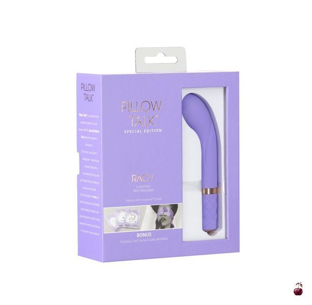 Вібратор Pillow Talk Racy Purple Special Edition Swarovski, пов'язка+гра SO6855 фото