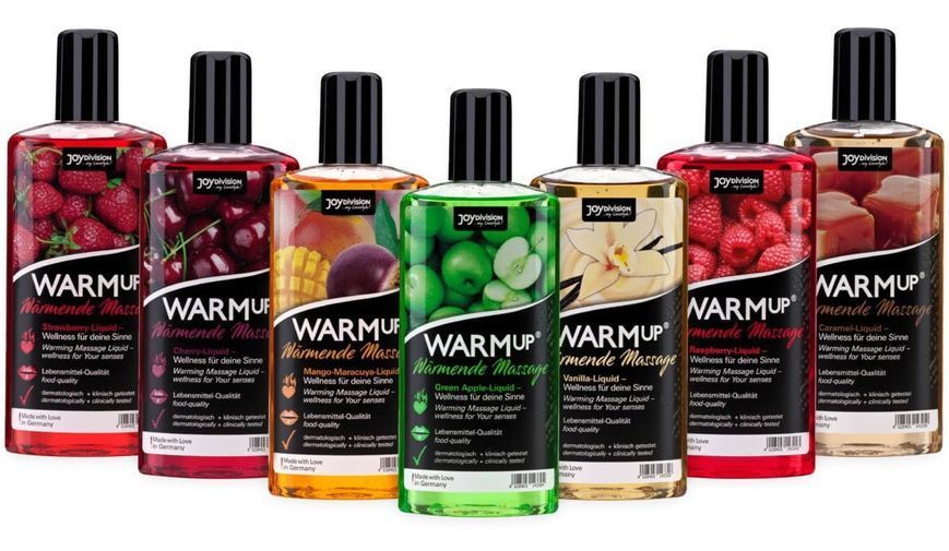 Їстівна масажна олія WARMup Green Apple, 150 мл DJ14330 фото
