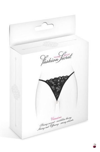 Трусики-стрінги Fashion Secret VENUSINA Black SO2248 фото
