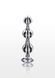 Анальна пробка Toy Joy Diamond Star Beads, срібляста TJ10577 фото 3