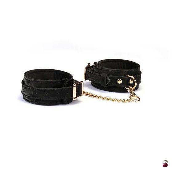 Аксесуари BDSM Liebe Seele Boudoir Amor Ankle Cuffs Black, чорні SX1670 фото