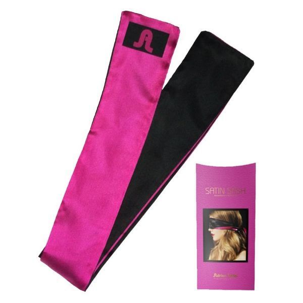 Пов'язка Adrien Lastic Satin Sash, чорно-рожева AL33519 фото
