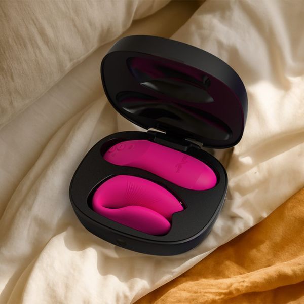Вібратор для пар We-Vibe Chorus Pro Electric Pink з пультом і додатком, рожевий SNSP1SG3 фото