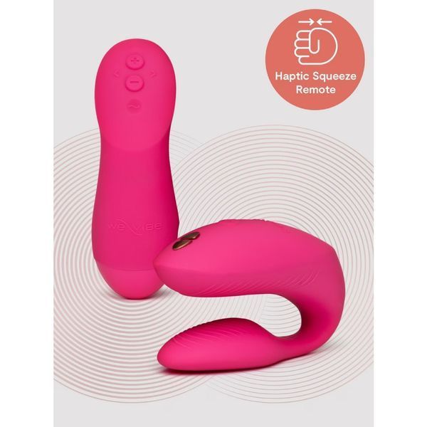 Вібратор для пар We-Vibe Chorus Pro Electric Pink з пультом і додатком, рожевий SNSP1SG3 фото