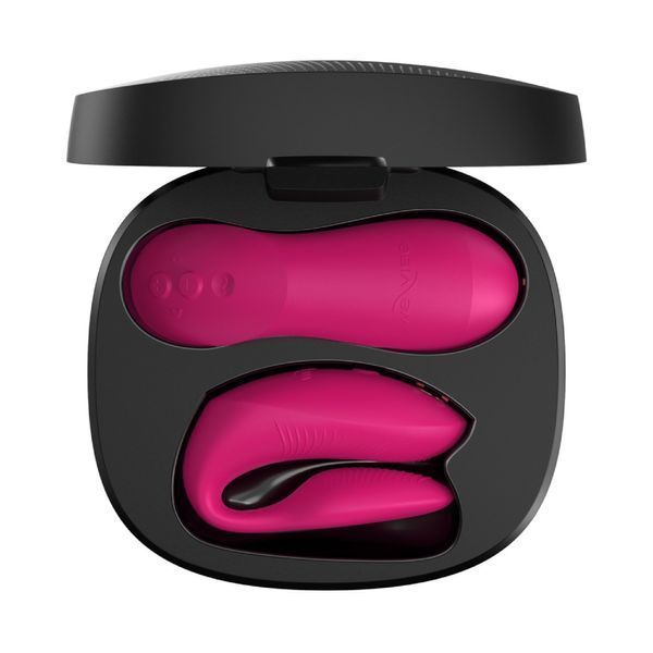 Вібратор для пар We-Vibe Chorus Pro Electric Pink з пультом і додатком, рожевий SNSP1SG3 фото