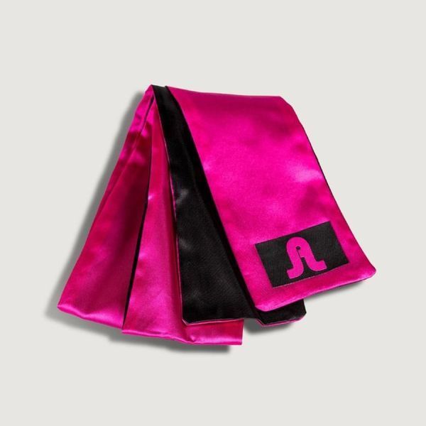 Пов'язка Adrien Lastic Satin Sash, чорно-рожева AL33519 фото