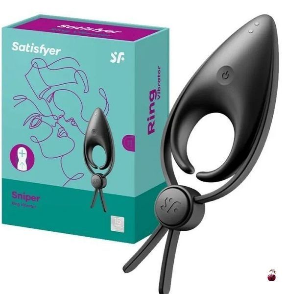 Ерекційне кільце Satisfyer Sniper, чорне SO6079 фото
