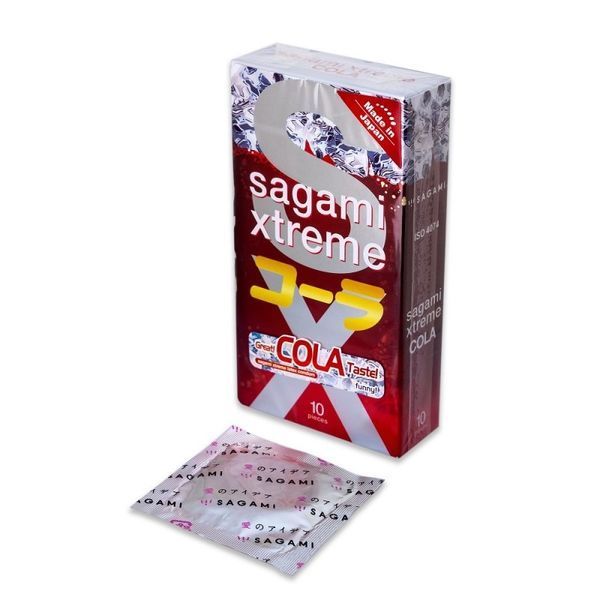 Супертонкі латексні презервативи Sagami Xtreme Cola flavor (ціна за упаковку 11915 фото