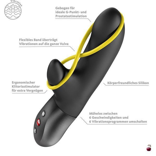 Спеціальна пропозиція: Мінівібратор-кролик Fun Factory AMORINO Black зі стимулювальною стрічкою SX4302-R фото