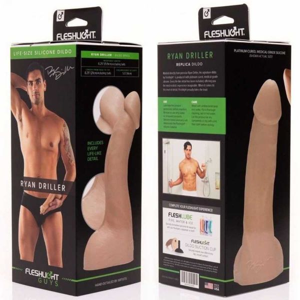 Реалістичний фалоімітатор Fleshlight Guys Ryan Driller Dildo, бежевий FL28689 фото