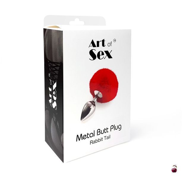 Анальна пробка з хвостом Art of Sex Rabbit Tail, біла SO6962 фото
