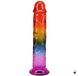 Фалоімітатор Doc Johnson Crystal Jellies 8.5 Inch Classic Dong Rainbow SX4440 фото 1
