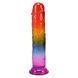 Фалоімітатор Doc Johnson Crystal Jellies 8.5 Inch Classic Dong Rainbow SX4440 фото 6