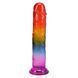 Фалоімітатор Doc Johnson Crystal Jellies 8.5 Inch Classic Dong Rainbow SX4440 фото 4