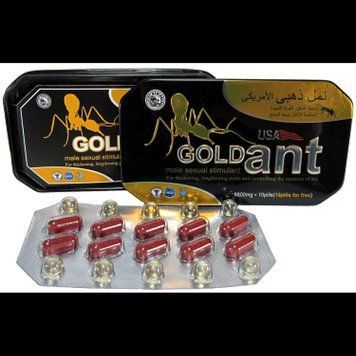 Препарат для потенції"Золота мураха"USA Gold Ant (ціна за упаковку,10 таблеток+10 капсул) 16408-2 фото