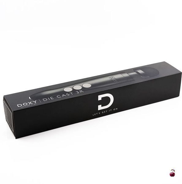 Вібромасажери DOXY Die Cast 3R, металевий корпус, перезаряджуваний, колір Black SO8024 фото