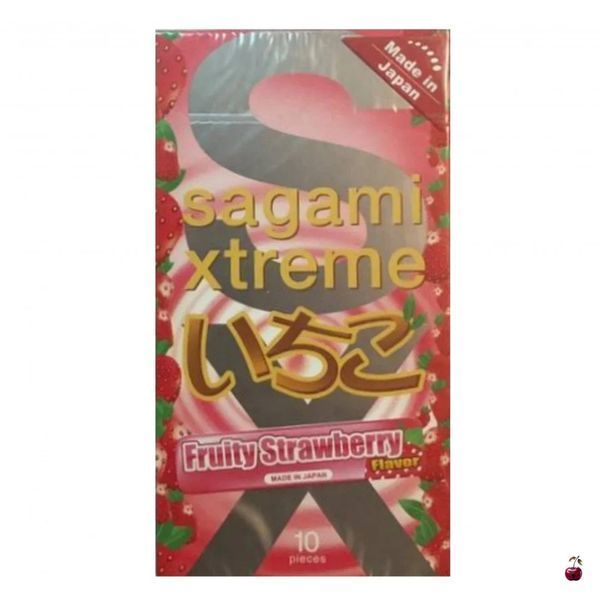 Ультратонкі презервативи Sagami Xtreme Strawberry 0, 04 мм (ціна за упаковку 11854 фото