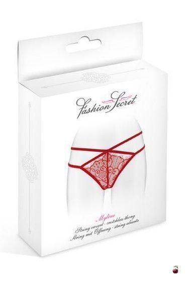 Трусики-стринги Fashion Secret MYLENE Red, мереживні SO2256 фото