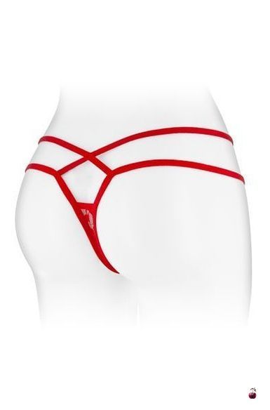 Трусики-стринги Fashion Secret MYLENE Red, мереживні SO2256 фото