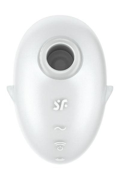 Вакуумний вібратор стимулятор Satisfyer Cutie Ghost білий, 9.1 см SAT360627 фото