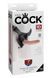 Страпон Pipedream King Cock Strap-On, бежевий PD542326 фото 2