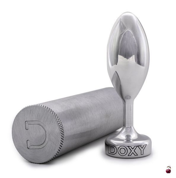 Анальна іграшка DOXY Butt Plug SMOOTH, гладенька металева SO8030 фото