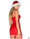 Пеньюар Obsessive Kissmas chemise, червоний SX1156 фото 2
