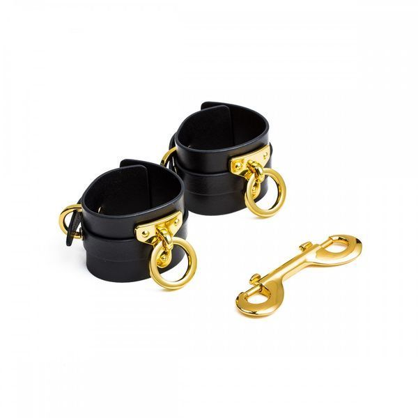 Пані шкіряні зі вставками позолоти Ankle Cuffs UPKO size L U63227 фото