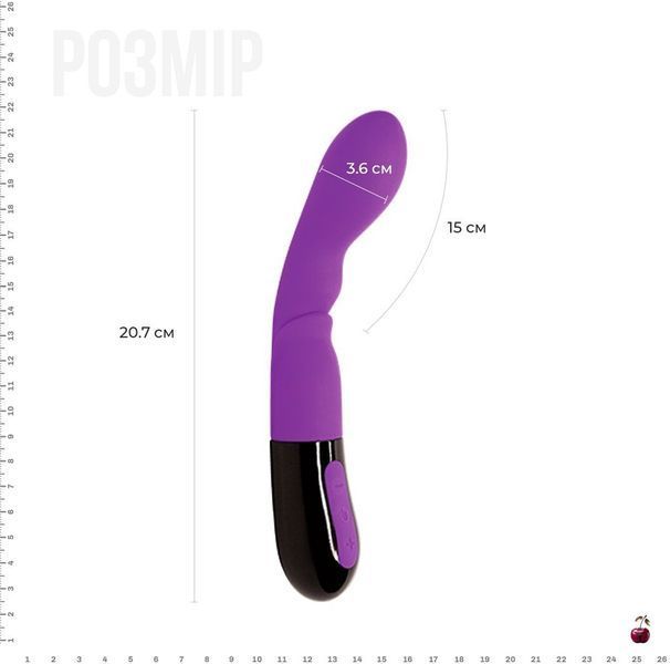 Вібратор для точки G Adrien Lastic Nyx 2.0, чорний SO6020 фото