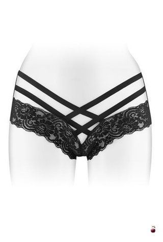 Еротичні жіночі трусики Fashion Secret ANNE Black SO2251 фото