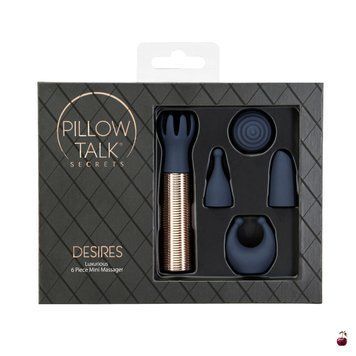 Вібромасажери Pillow Talk Secrets Desires 6-Piece Mini Massager Set SO7750 фото