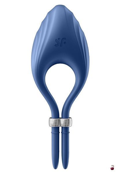 Ерекційне кільце Satisfyer Duelist Blue, преміальний силікон, 10 режимів SO6275 фото