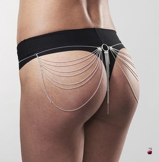 Прикраса на тіло Bijoux Indiscrets Magnifique Waist Chain, срібляста SO2659 фото