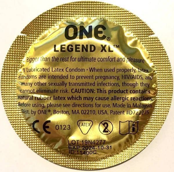 Презервативи One Legend XL, латексні, для великого розміру ONE212655 фото