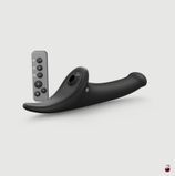 Страпони Strap-On-Me Multi Orgasm Dildo M Black з вакуумною стимуляцією SX4031 фото