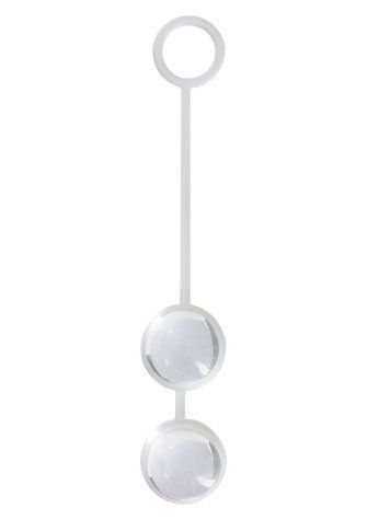 Вагінальні кульки на м&rsquo;якій муфті TOY JOY скляні, прозорі TJOY10082/Clear фото