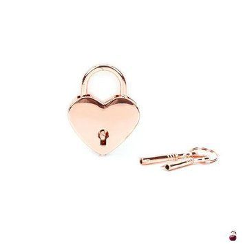 Фіксатор Liebe Seele Heart Shape Padlock, рожеве золото SX1678 фото