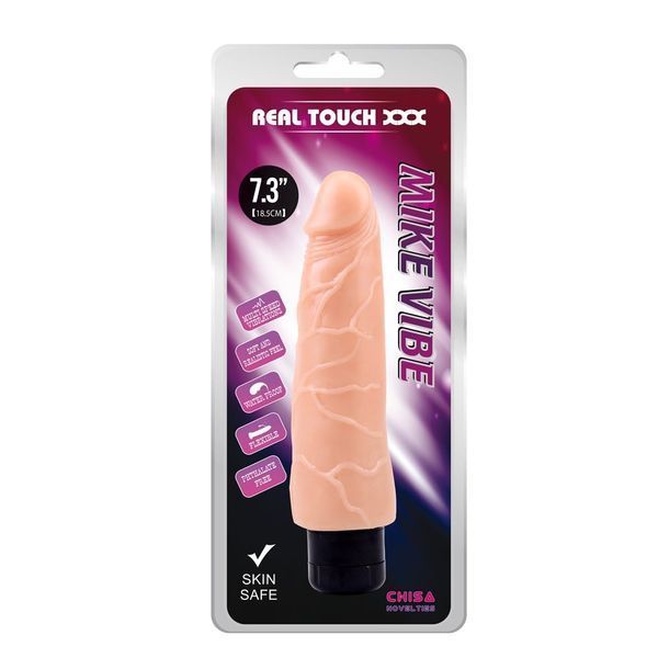 Вібратор реалістичний їхньої кібершкіри Chisa Real Touch XXX Mike Vibe, бежевий 217981 /CN-101821790 фото