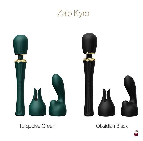 Вібромасажер Zalo Kyro Wand, бірюзово-зелений SO6650 фото