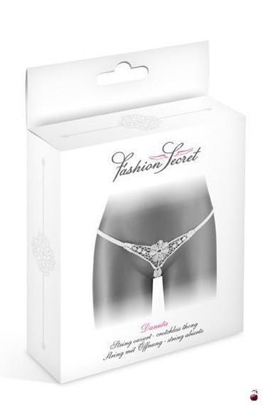Трусики-стрінги Fashion Secret DANUTA White, мереживні SO2258 фото