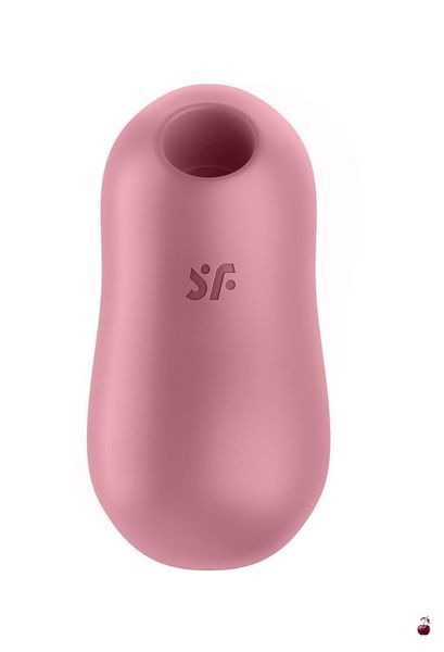 Вакуумний стимулятор із вібрацією Satisfyer Cotton Candy Light Red, силікон/ABS SO6282 фото