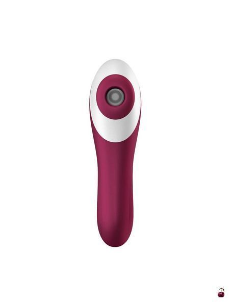 Вакуумний стимулятор Satisfyer Dual Crush Wine Red SO6088 фото