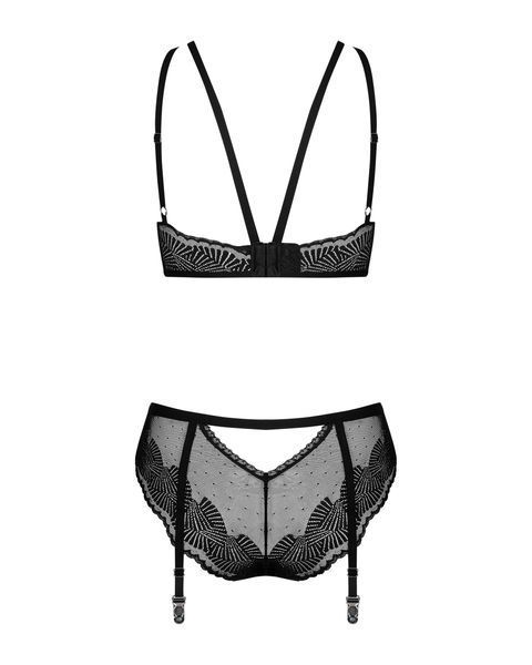 Сексуальний комплект Obsessive Allastia set Black L / XL 411006 фото