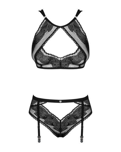 Сексуальний комплект Obsessive Allastia set Black L / XL 411006 фото