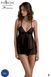 Пеньюар Passion KERRIA CHEMISE, чорний SX0488 фото 1